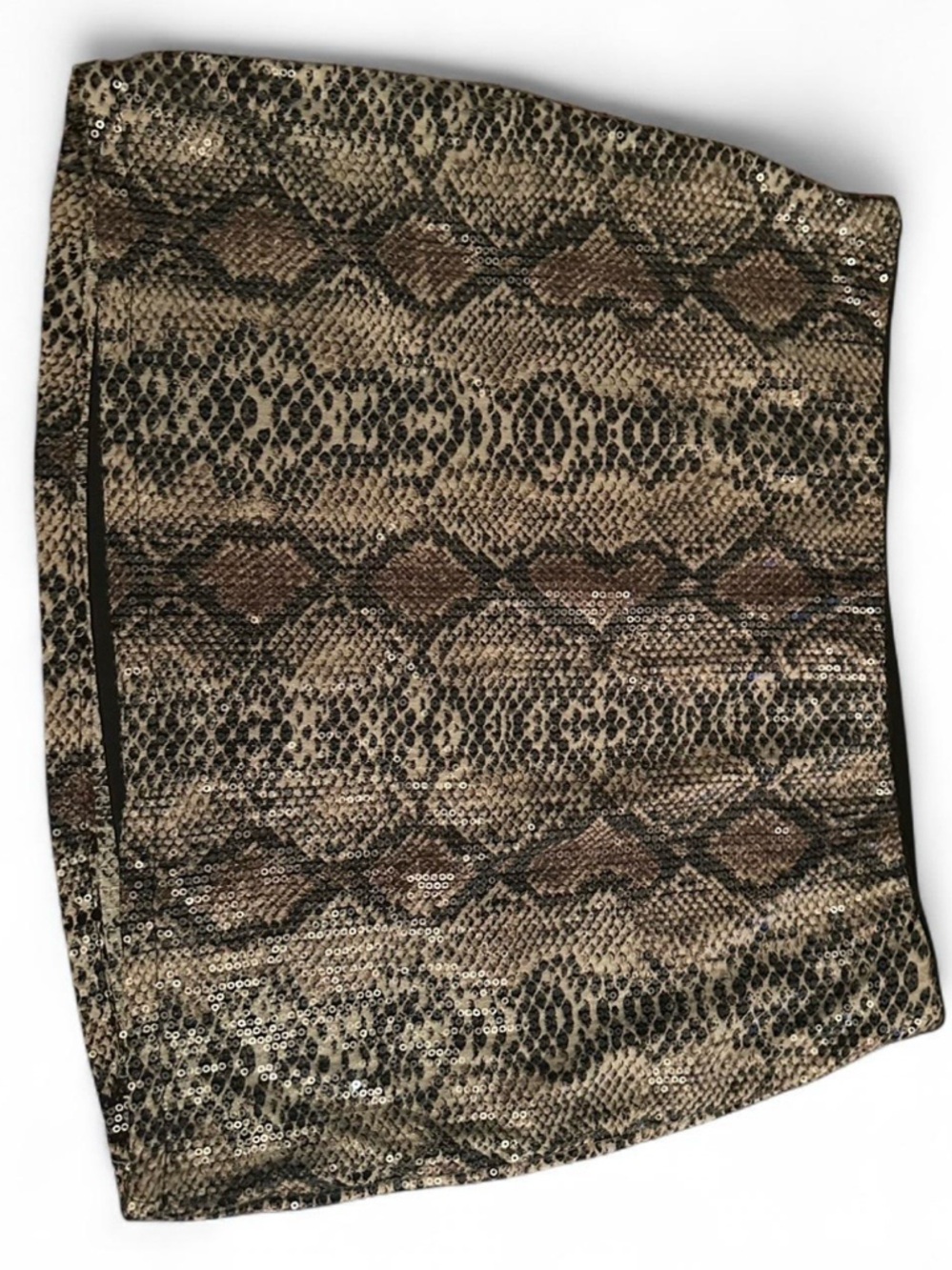 Windsor Snake Print Mini Skirt - Brown & Black